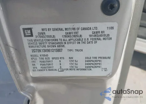 2007 Chevrolet Silverado 1500 Classic Ls z USA, uszkodzony, nr VIN 2GCEC13V571103942